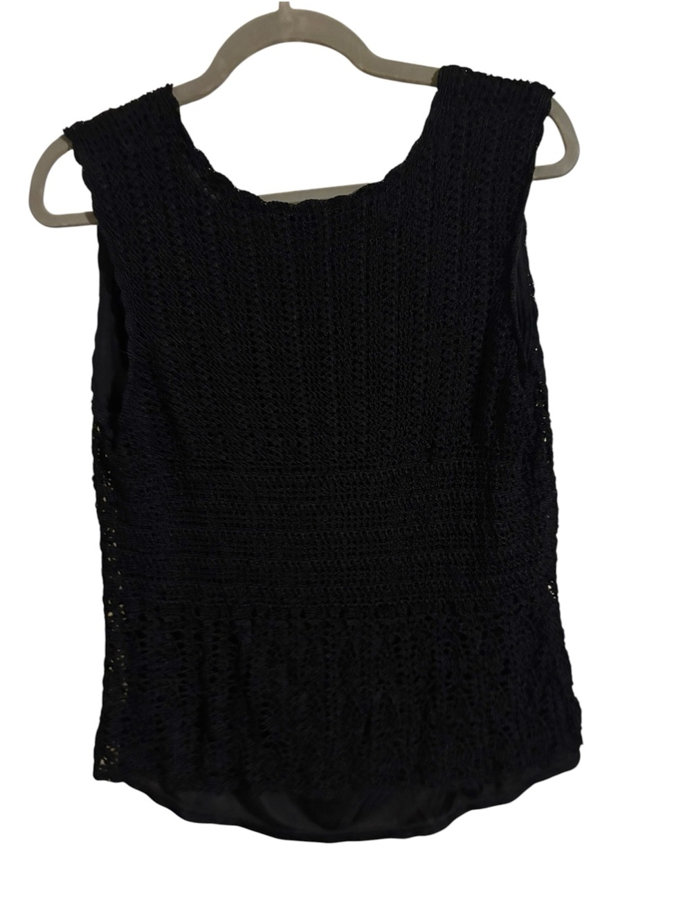 Talbots Hand Knit Black Lined Tank Top Size 1X - Picture 5 of 7